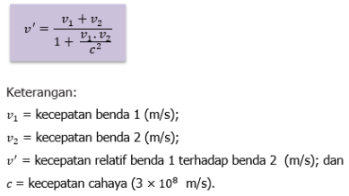 Relativitas Kecepatan