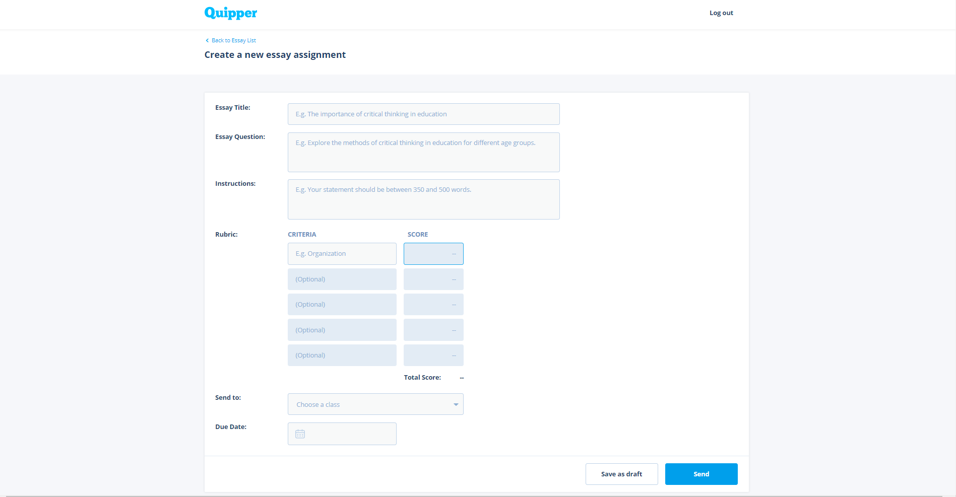 Quipper Essay untuk guru
