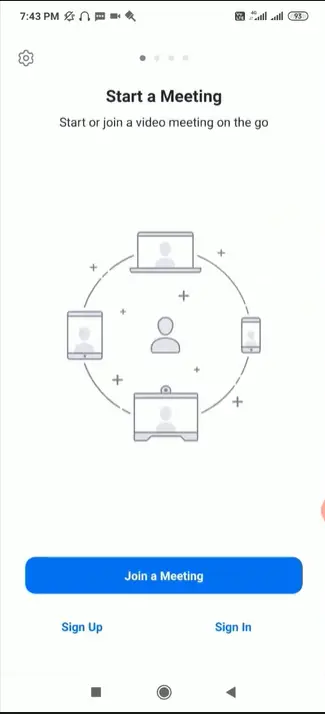 buka zoom apps lalu klik join a meeting