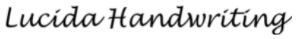 contoh tipografi huruf script