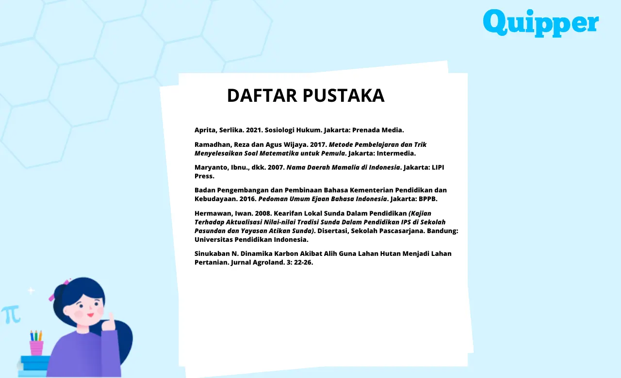 Memahami Daftar Pustaka Makalah Pengertian, Unsur, dan Contohnya