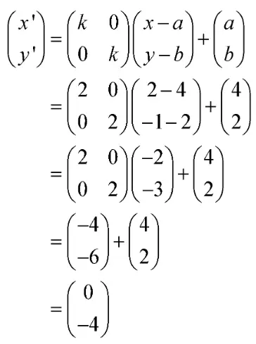 Titik koordinat B’(x’, y’) bisa ditentukan dengan rumus berikut.